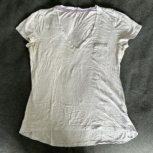 Garage purple heathered v-neck